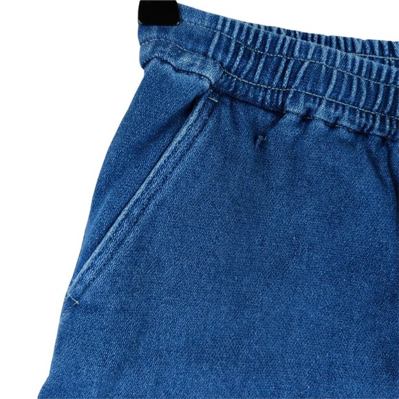 NWT J Crew Blue Indigo Denim Drawstring Sweat Shorts - Picture 3 of 8